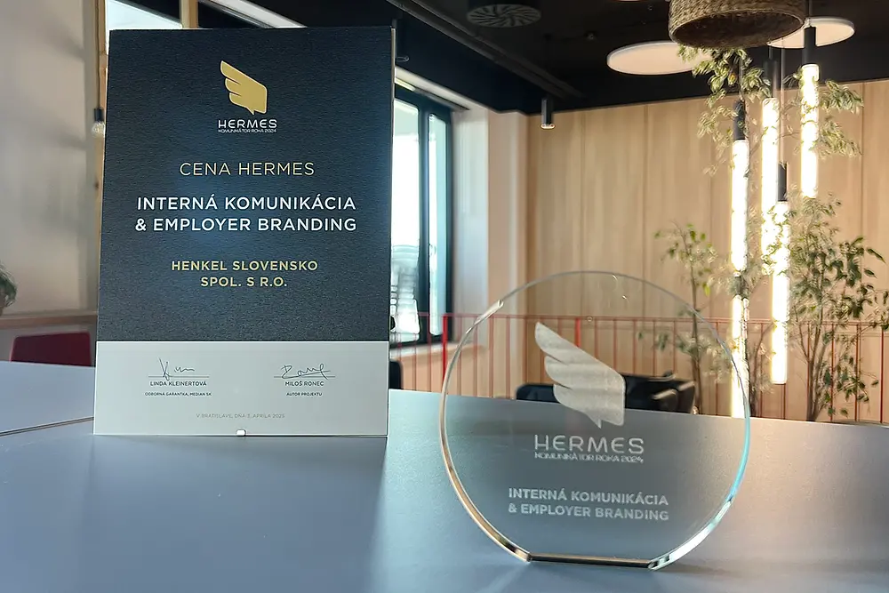 Spoločnosť Henkel Slovensko získala ocenenie Hermes Komunikátor roka 2024 za inovatívny prístup k bezpečnosti na pracovisku