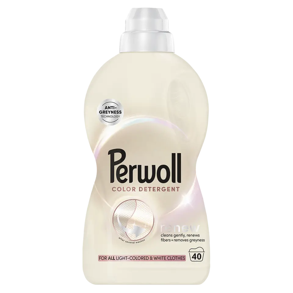 Perwoll Light Colors vychádza v ústrety trendom svetlých farieb. Nový prací gél chráni svetlú bielizeň pred zašednutím