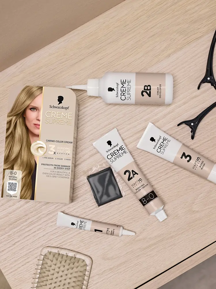 S novou značkou farieb na vlasy Schwarzkopf Creme Supreme získate farbu vlasov, po ktorej túžite a vďaka technológii 3× Bonding HaptIQ aj starostlivosť, ktorú si zaslúžite