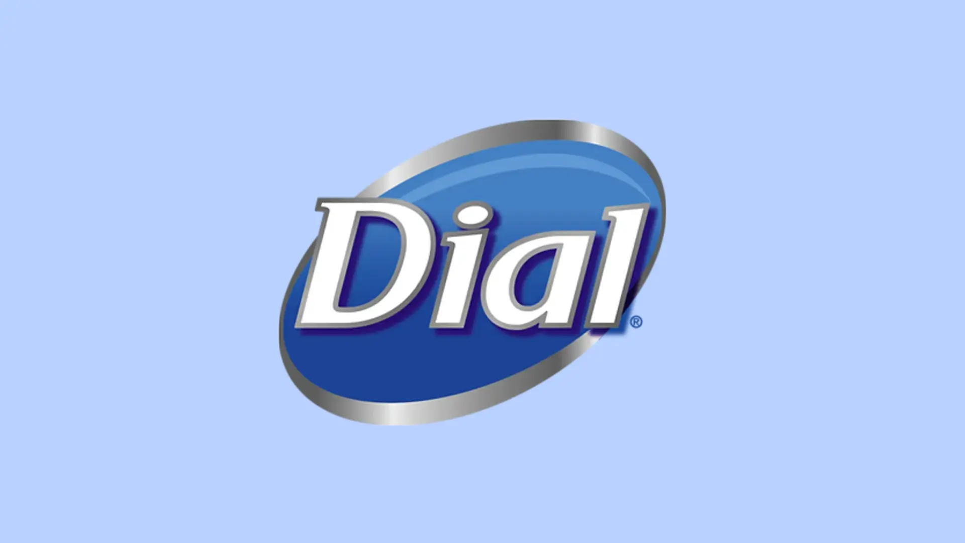 Modré, biele a strieborné logo ciferníka na svetlomodrom pozadí.