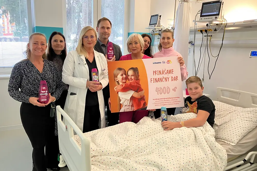 Henkel Slovensko a Teta drogérie podporili 27 detských nemocníc sumou takmer 90 000 eur
