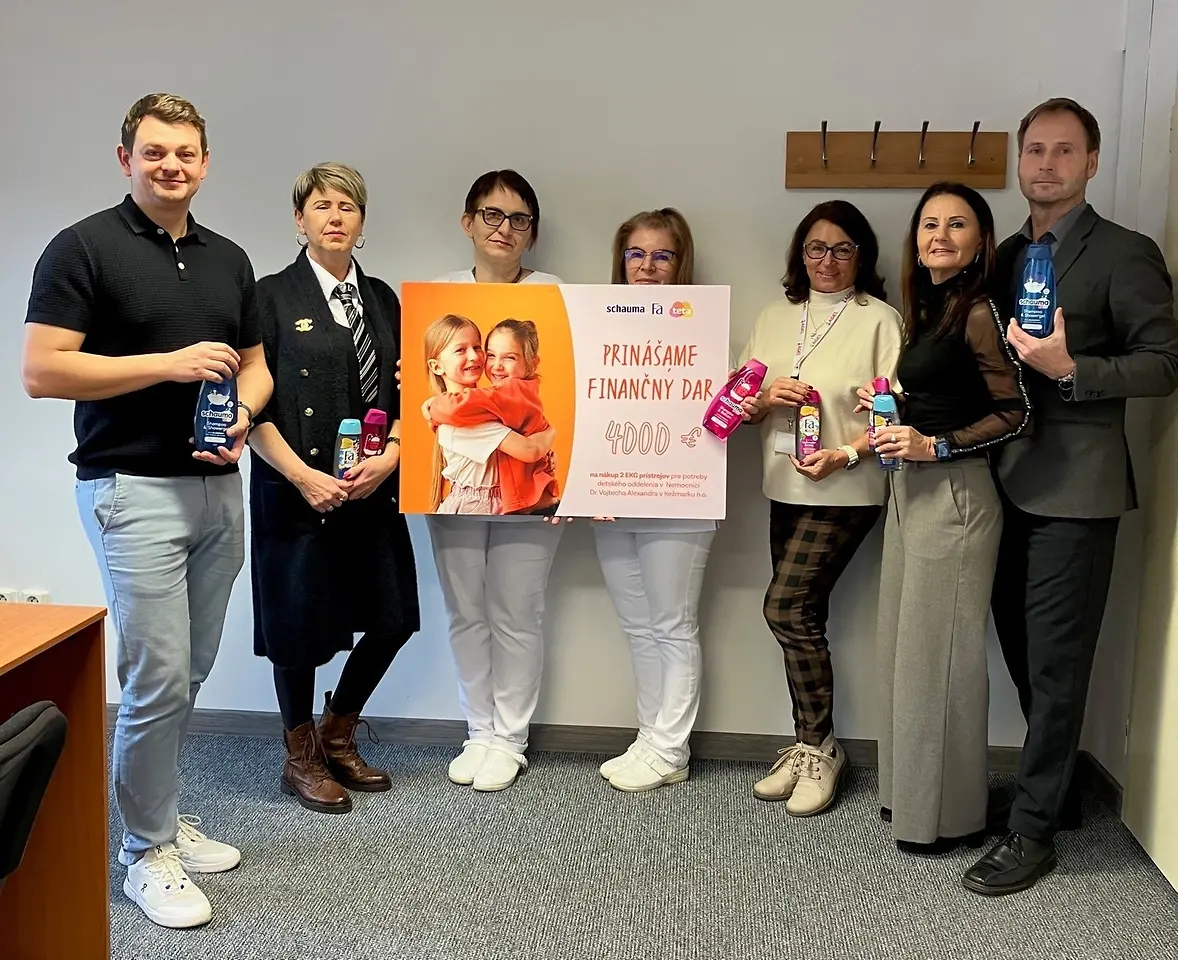 Henkel Slovensko a Teta drogérie podporili 27 detských nemocníc sumou takmer 90 000 eur