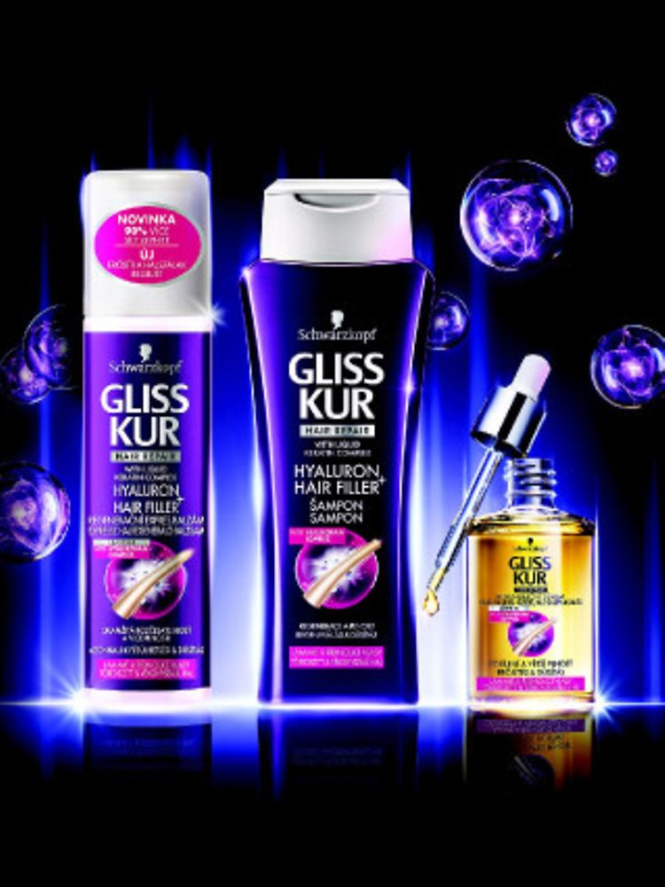 Predstavujeme nový rad produktov Gliss Kur Hyaluron + Hair Filler