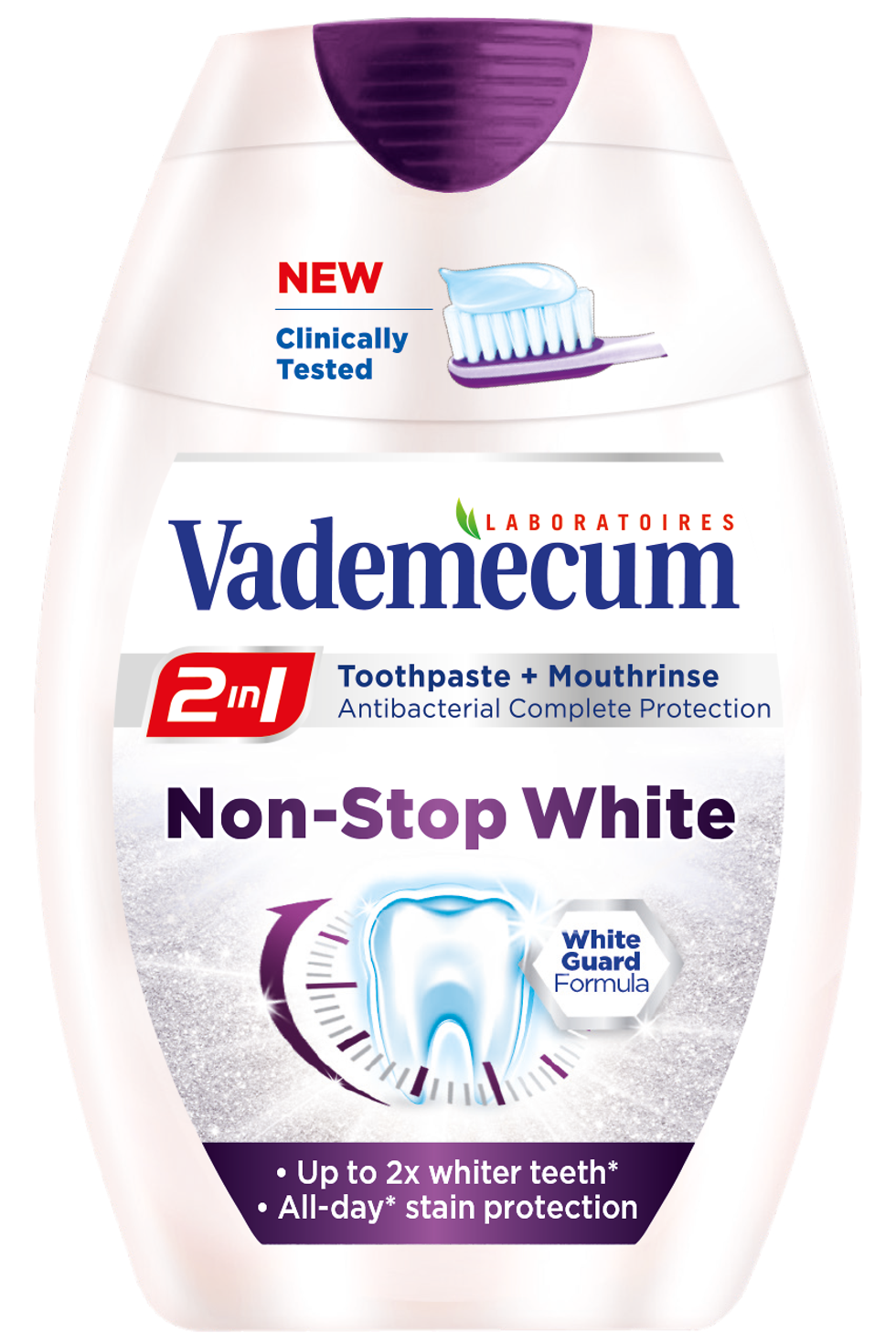 
Vademecum Non-Stop White, zubná pasta 2 v 1