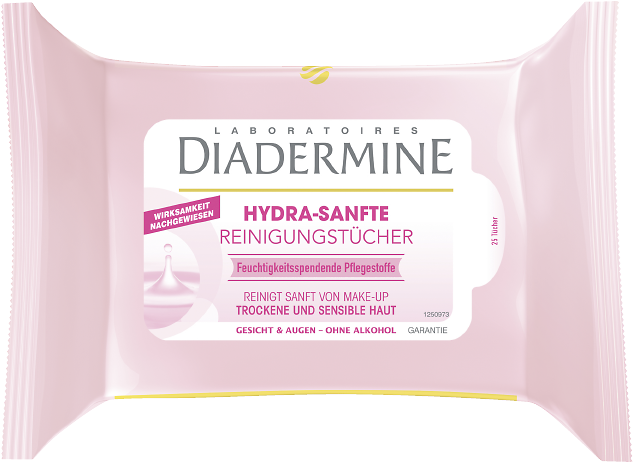 
Diadermine Essentials, hydratačné čistiace pleťové obrúsky