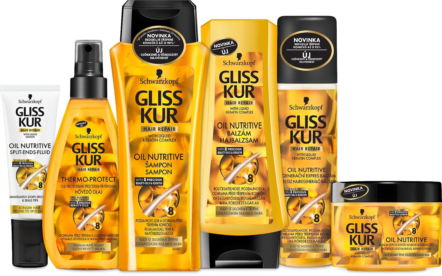 
Nový, vylepšený rad Schwarzkopf Gliss Kur Oil Nutritive