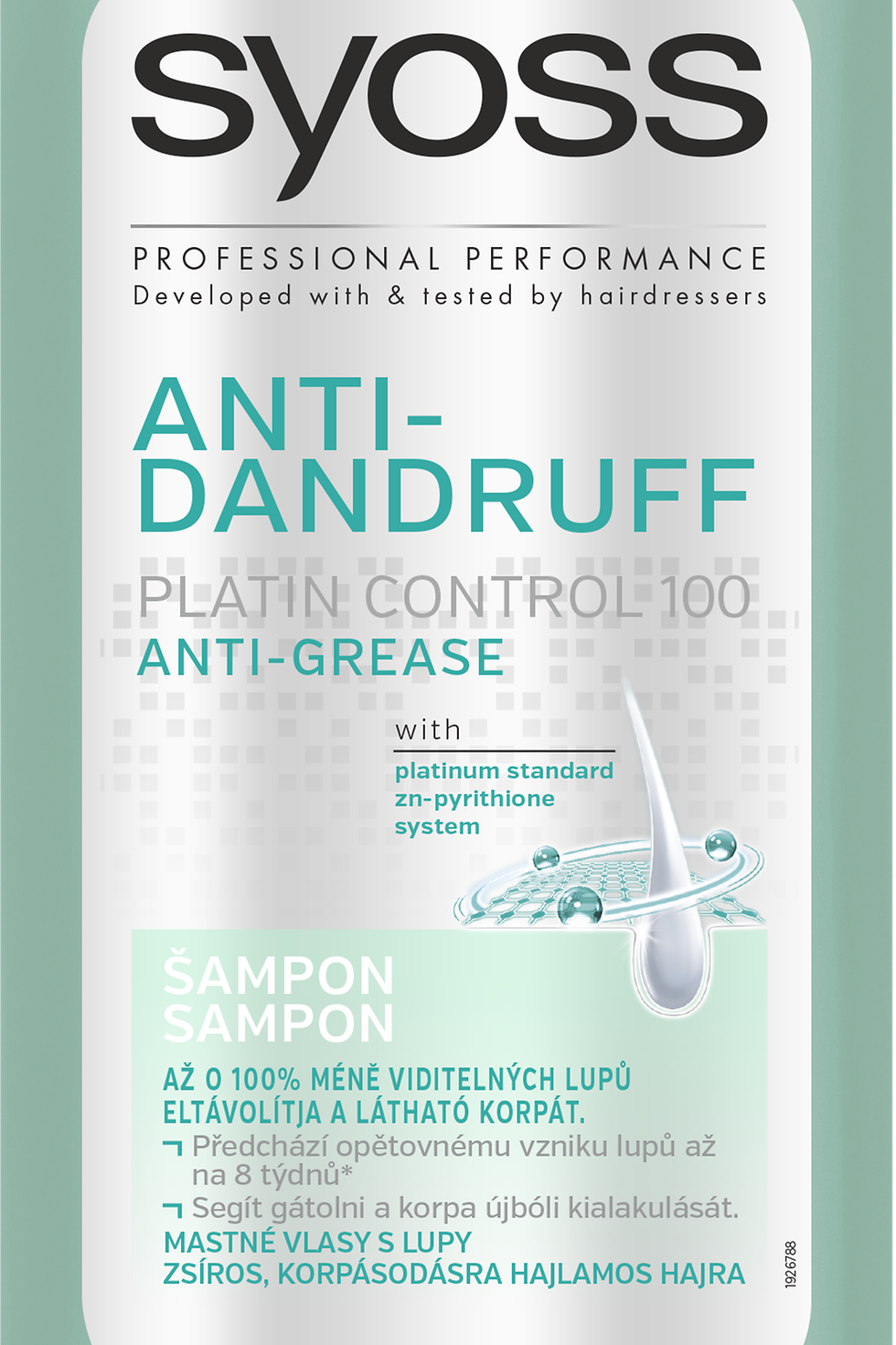 
Šampón Syoss Anti- Dandruff Platin Control 100 Anti Grease