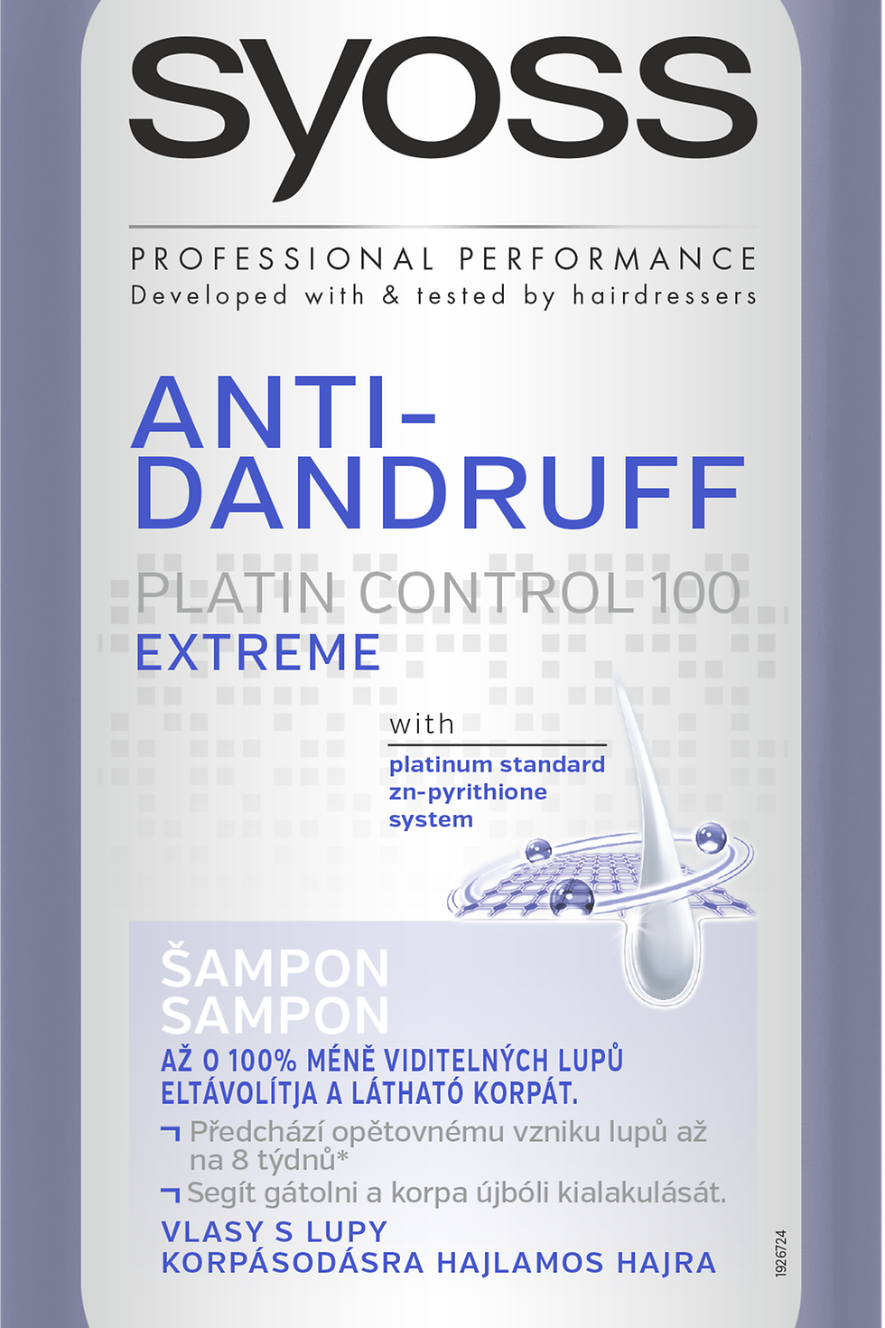 
Šampón Syoss Anti- Dandruff Platin Control 100 Extrem