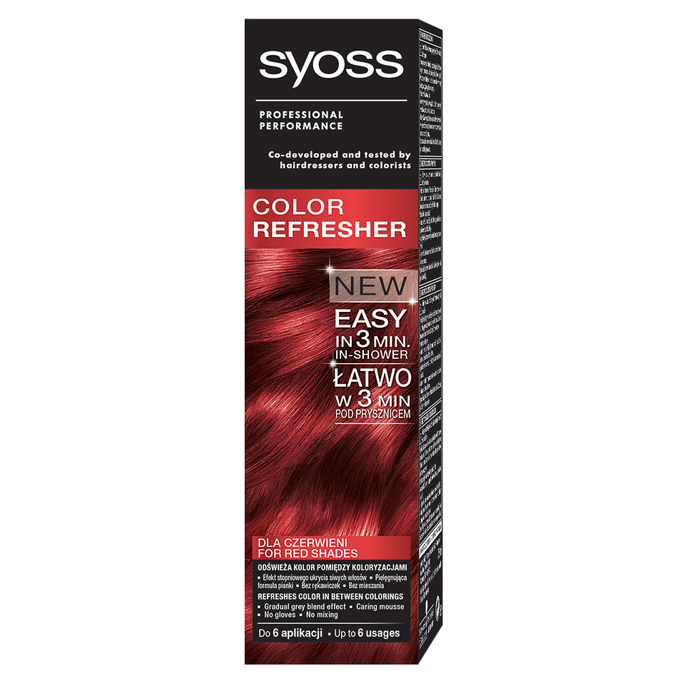 Syoss Color Refresher, na chladné červené odtiene