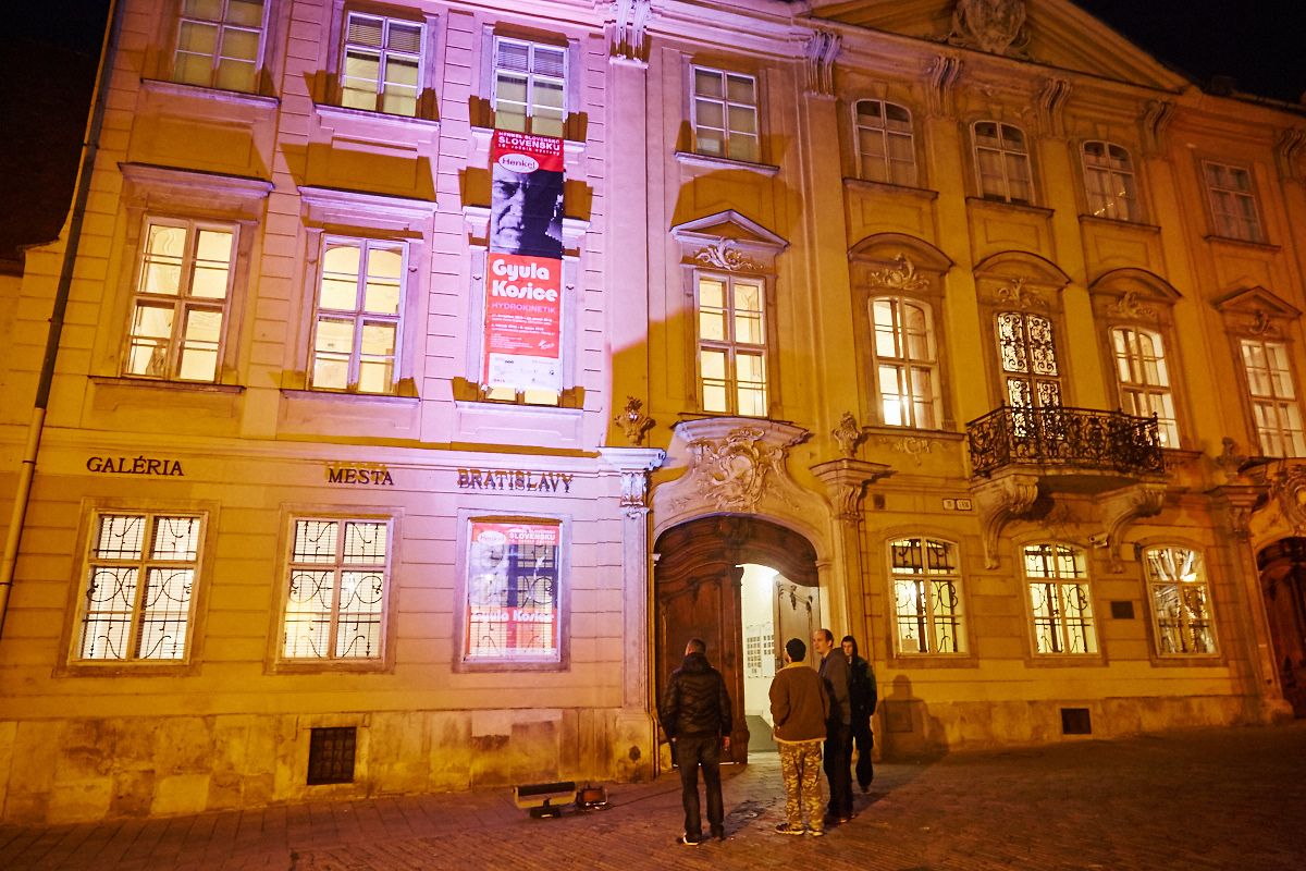 Vstup na výstavu v Galérii mesta Bratislavy, v Mirbachovom paláci