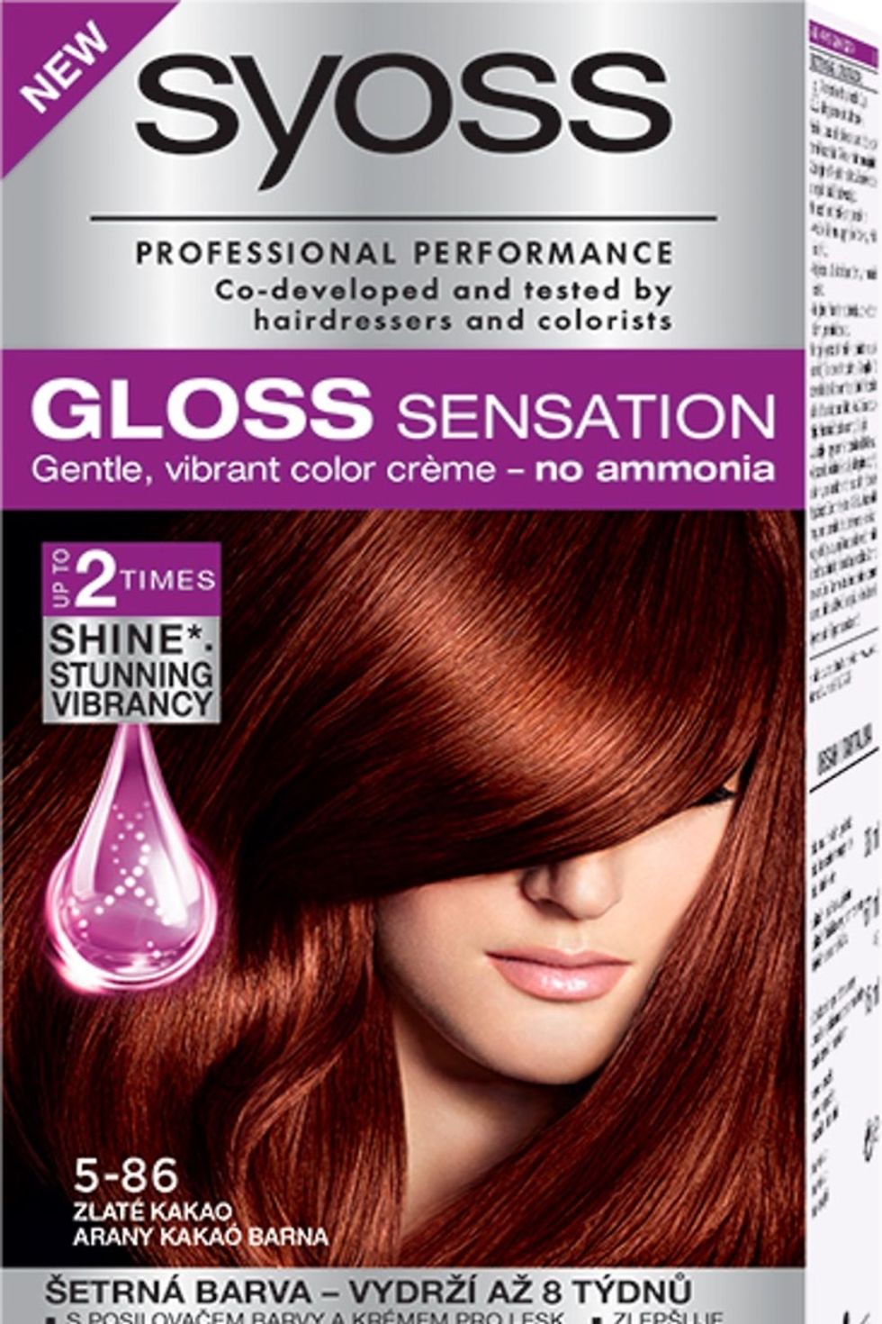 Farba na vlasy Syoss Gloss Sensation 5-86 Zlaté kakao