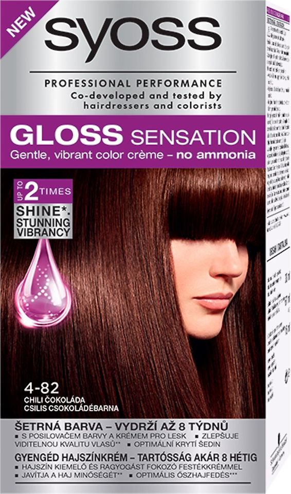Farba na vlasy Syoss Gloss Sensation 4-82 Chili čokoláda