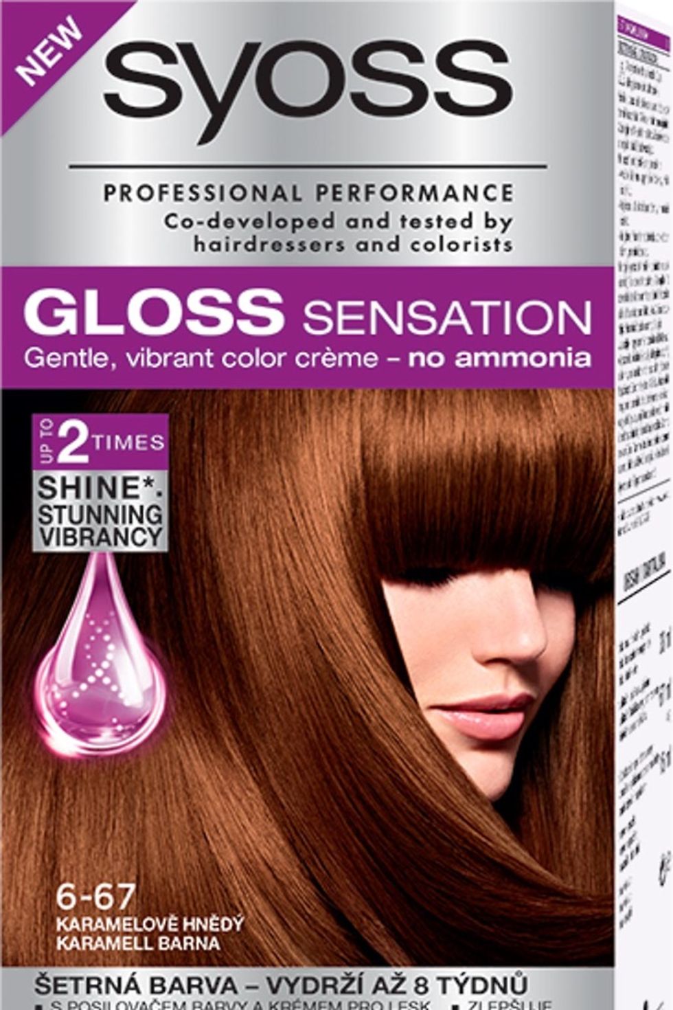Farba na vlasy Syoss Gloss Sensation 6-67 Hnedý karamel
