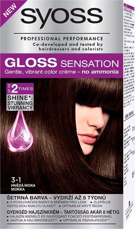 Farba na vlasy Syoss Gloss Sensation 3-1 Hnedá mokka