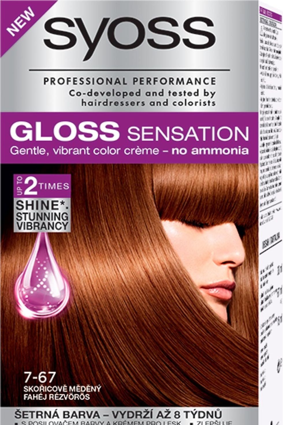 Farba na vlasy Syoss Gloss Sensation 7-67 Medená škorica