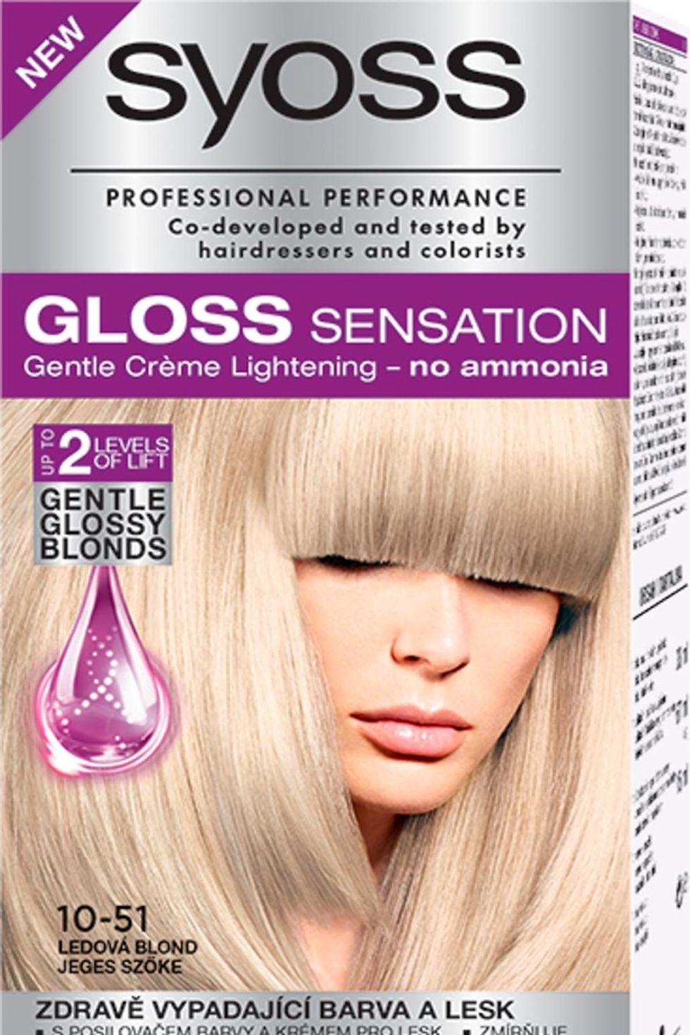 Farba na vlasy Syoss Gloss Sensation 10-51 Ľadový blond