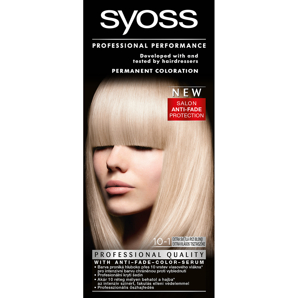 Farba na vlasy SYOSS Baseline 10-1 Extra Svetlý Žiarivý Blond