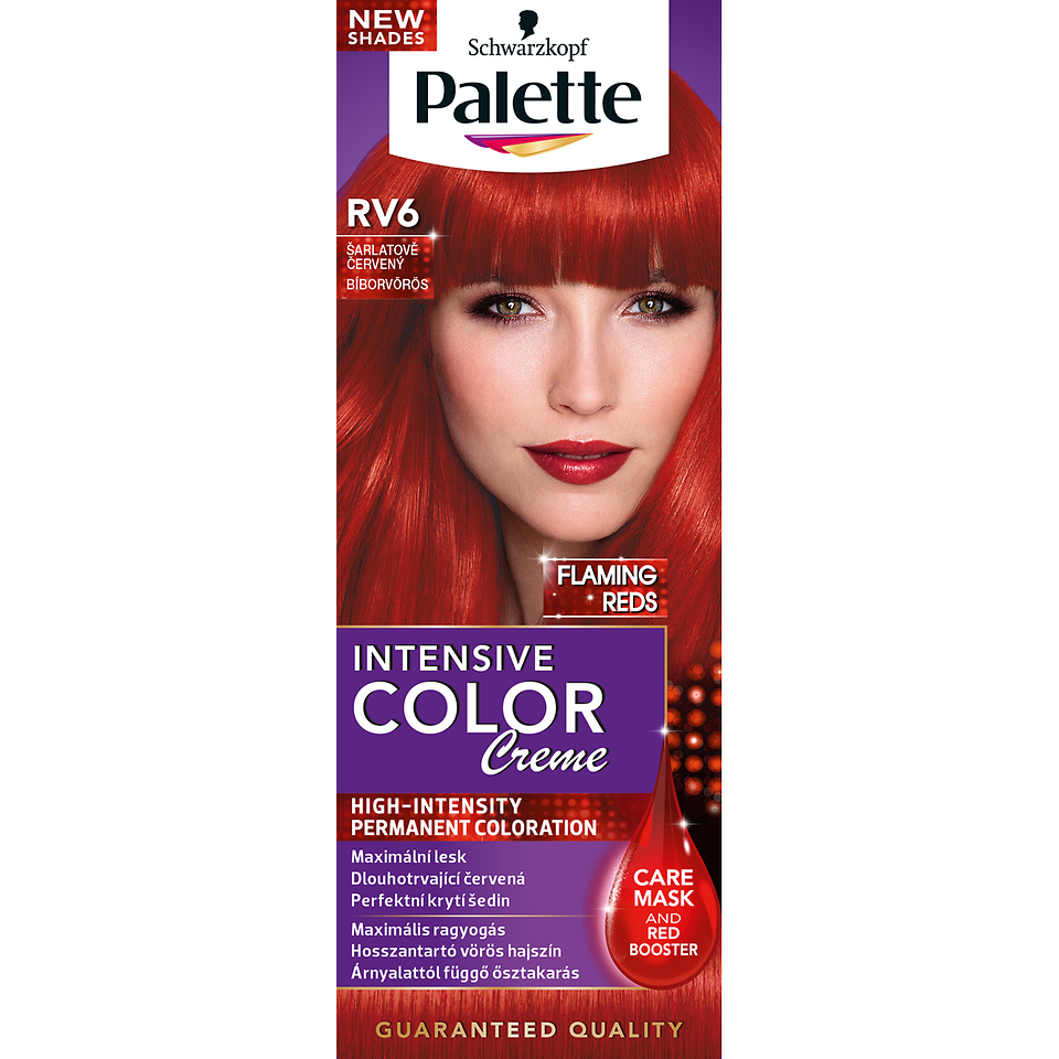 Farba na vlasy Palette Intensive Color Creme RV6 Šarlátovo červený