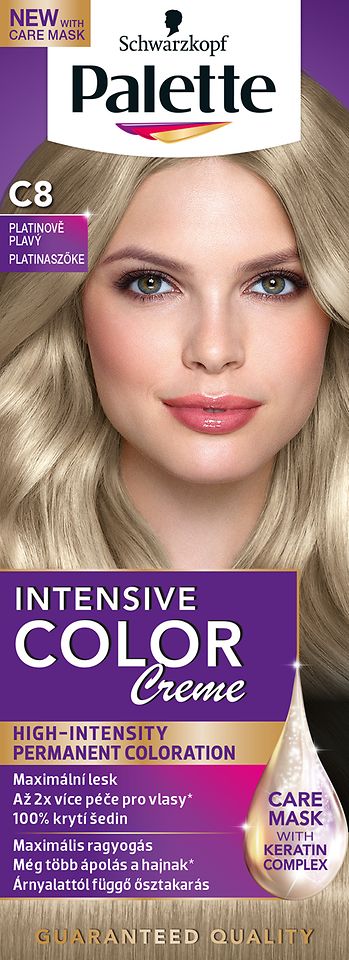 Farba na vlasy Palette Intensive Color Creme C8 Platinovoplavý