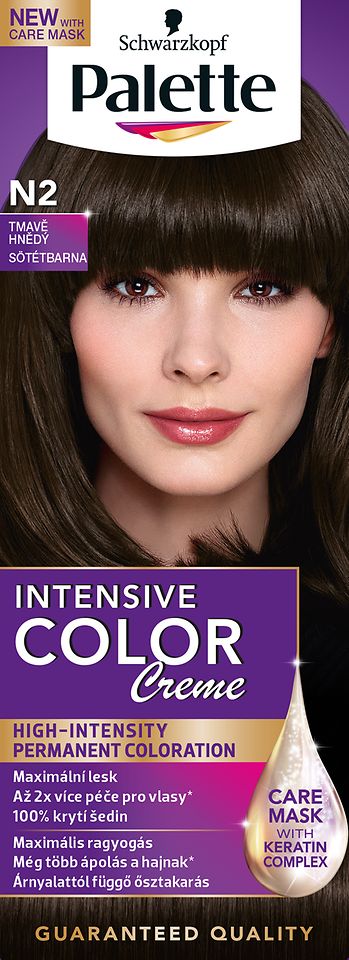 Farba na vlasy Palette Intensive Color Creme N2 Tmavohnedý
