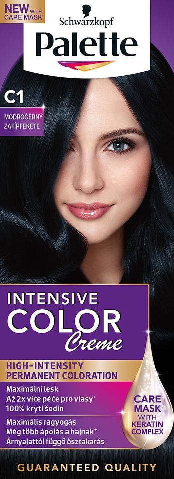 Farba na vlasy Palette Intensive Color Creme C1 Modročierny
