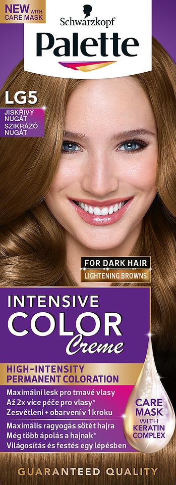 Farba na vlasy Palette Intensive Color Creme LG5 Trblietavý nugát