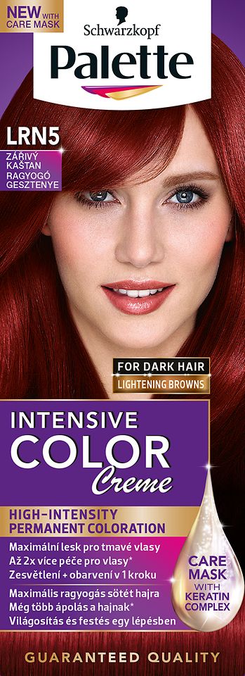 Farba na vlasy Palette Intensive Color Creme LRN5 Žiarivý gaštan