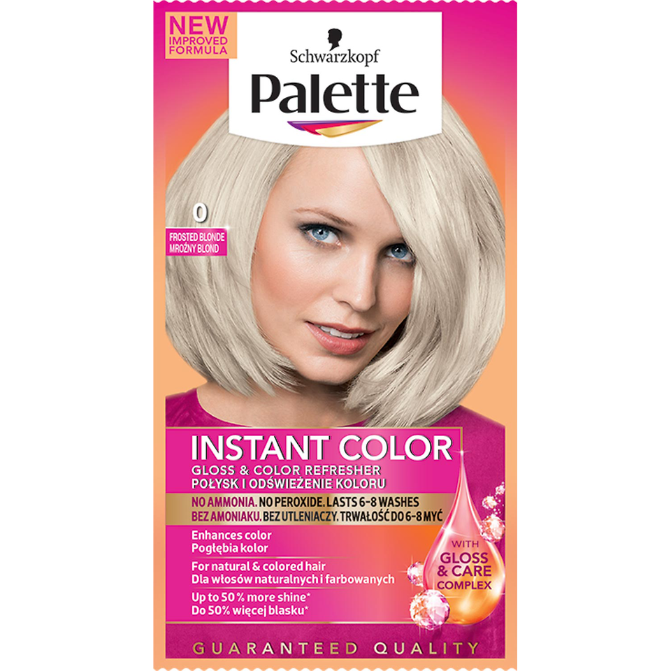 Farba na vlasy Palette Instant Color Gloss & Color Refresher 0 Mrazivý blond