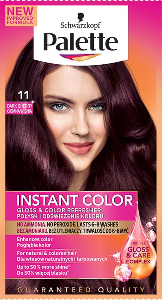 Farba na vlasy Palette Instant Color Gloss & Color Refresher 11 Tmavá čerešňa