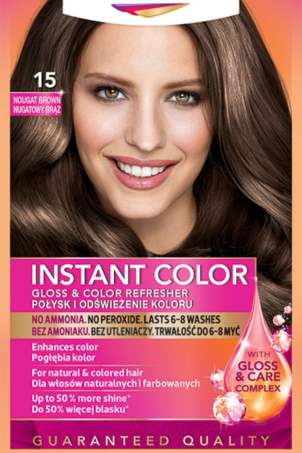 Farba na vlasy Palette Instant Color Gloss & Color Refresher 15 Nugátovohnedý