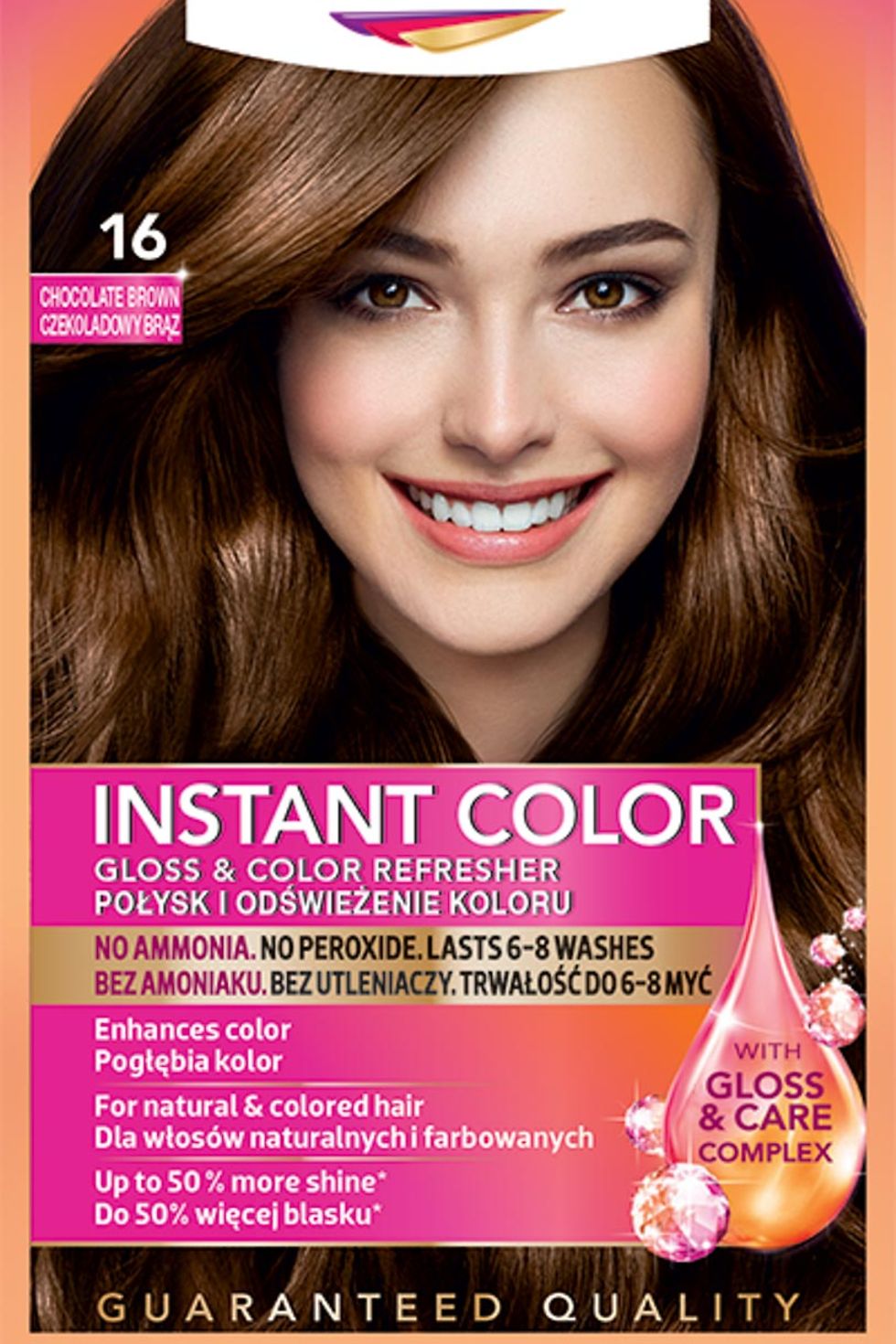 Farba na vlasy Palette Instant Color Gloss & Color Refresher 16 Čokoládovohnedý