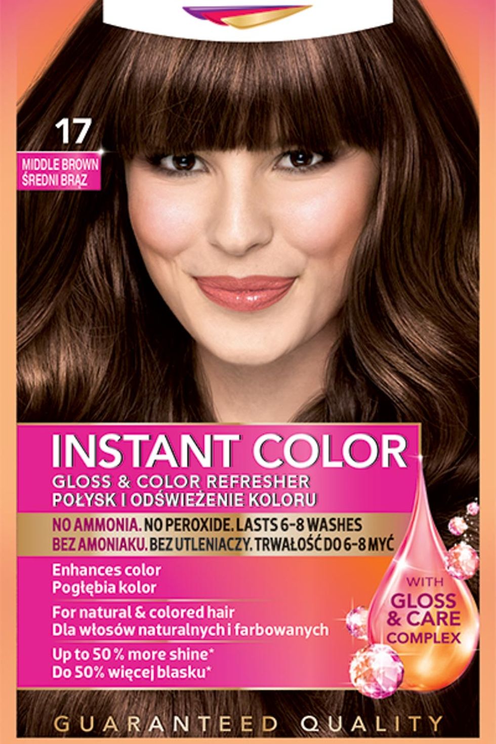 Farba na vlasy Palette Instant Color Gloss & Color Refresher 17 Strednehnedý