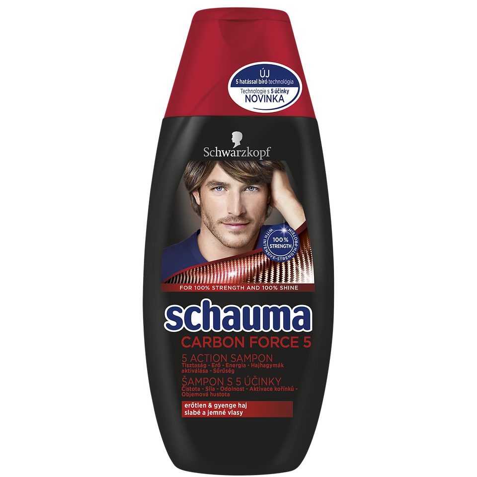 Šampón Schauma Men Carbon Force 250 ml