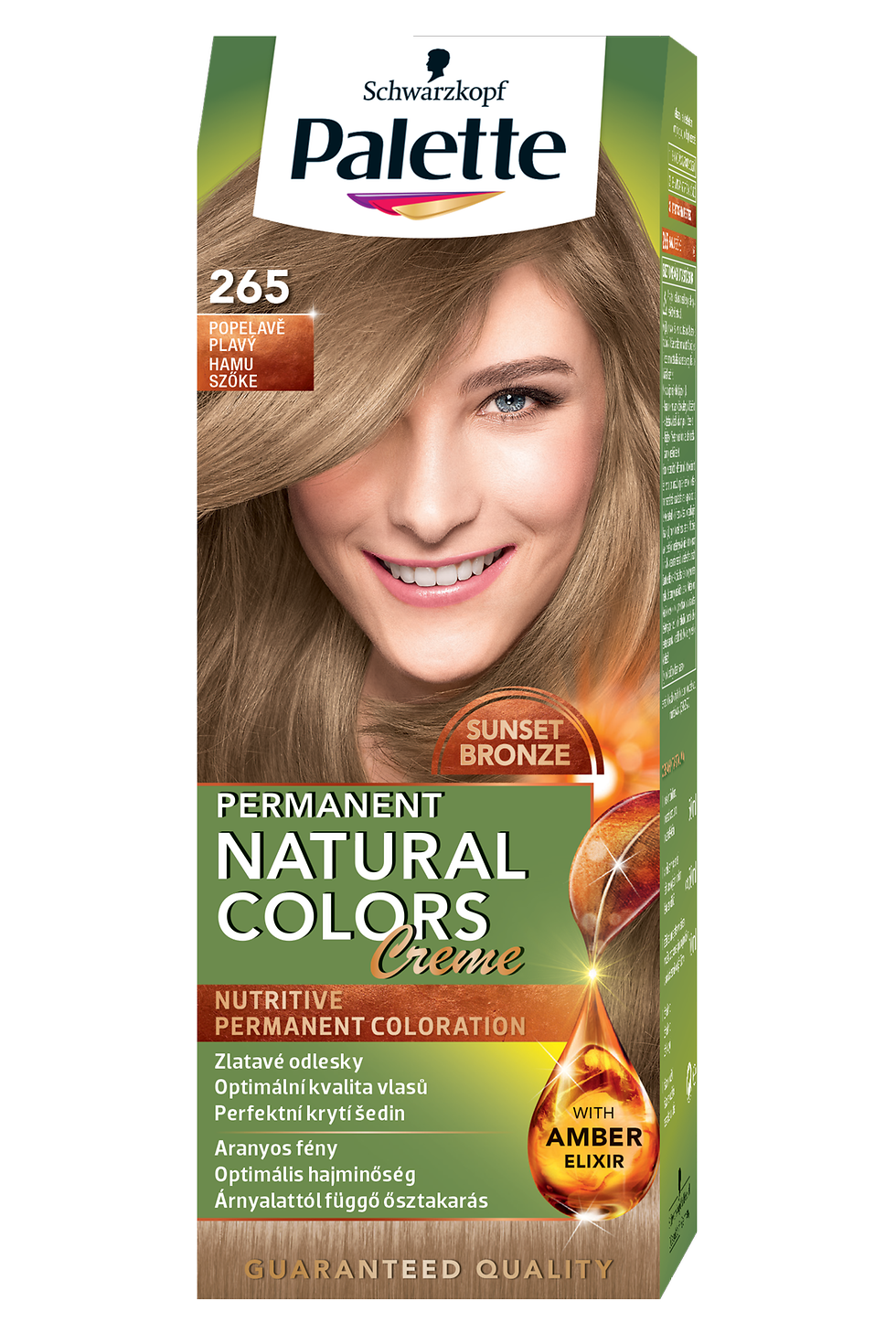 Palette Natural Colors Sunset Bronze 265 Popolavý blond