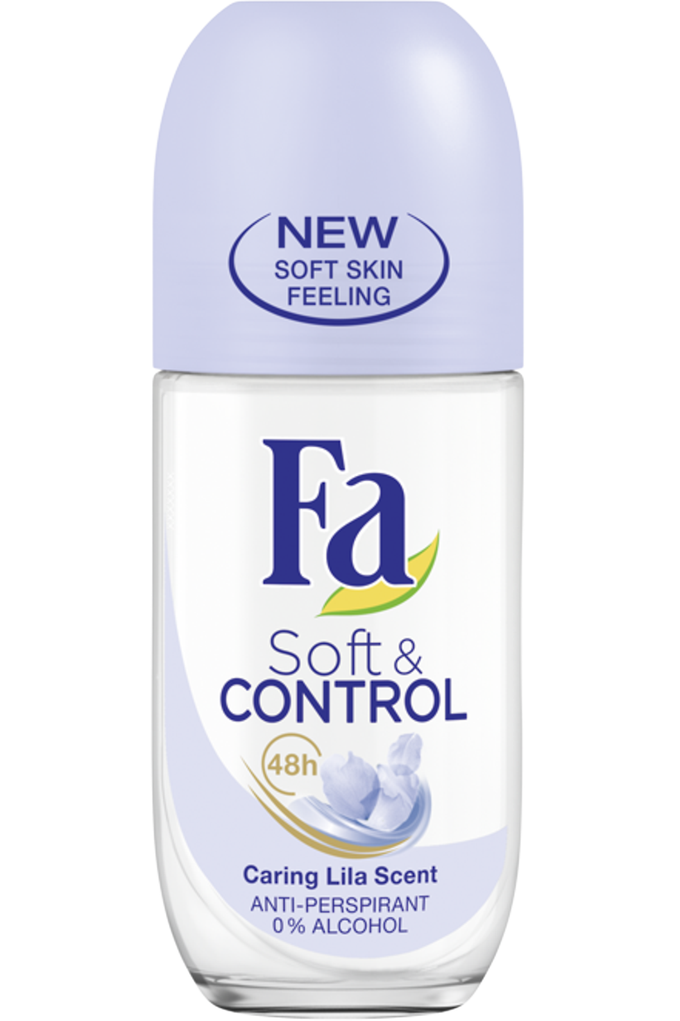 Fa Soft & Control Care - ošetrujúci roll-on s vôňou fialky