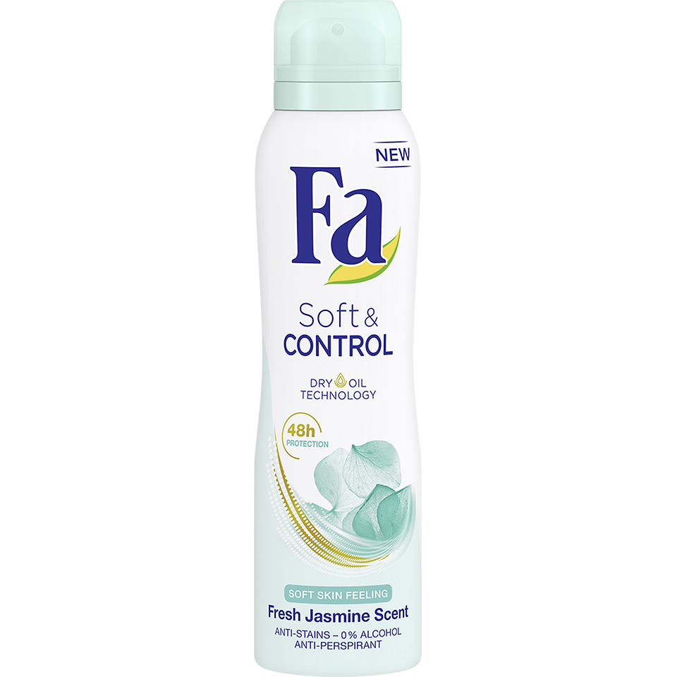 Fa Soft & Control Care - osviežujúci deosprej s vôňou čerstvého jazmínu