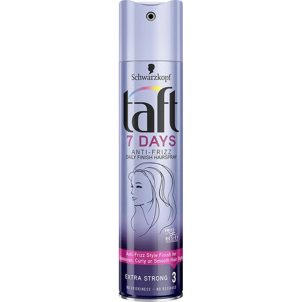 Taft 7 Days ANTI-FRIZZ DAILY FINISH lak na vlasy