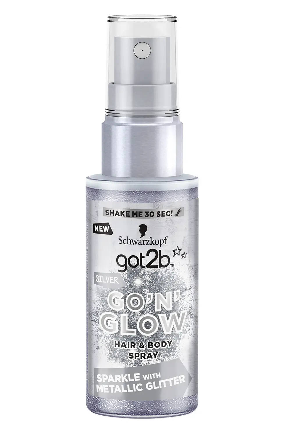 got2b GO’N’GLOW SILVER sprej na vlasy a telo