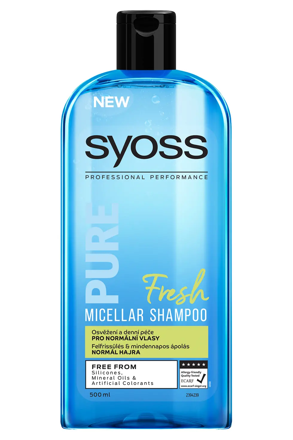 SYOSS PURE FRESH micelárny šampón