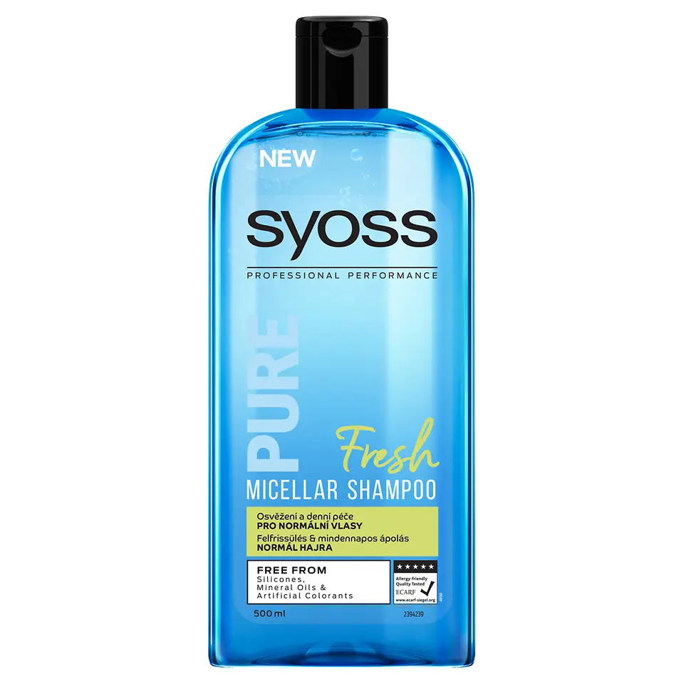 SYOSS PURE FRESH micelárny šampón