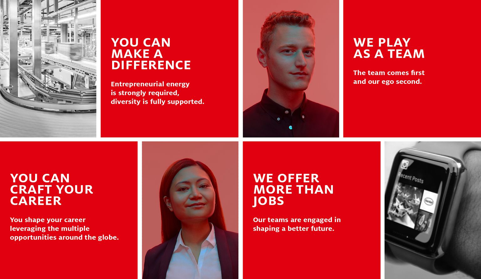 The campaign focuses on Henkel’s value as an employer.